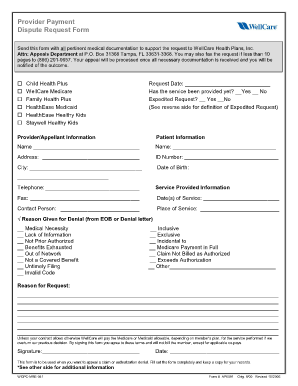 Wellcare Medicaid Appeal Form