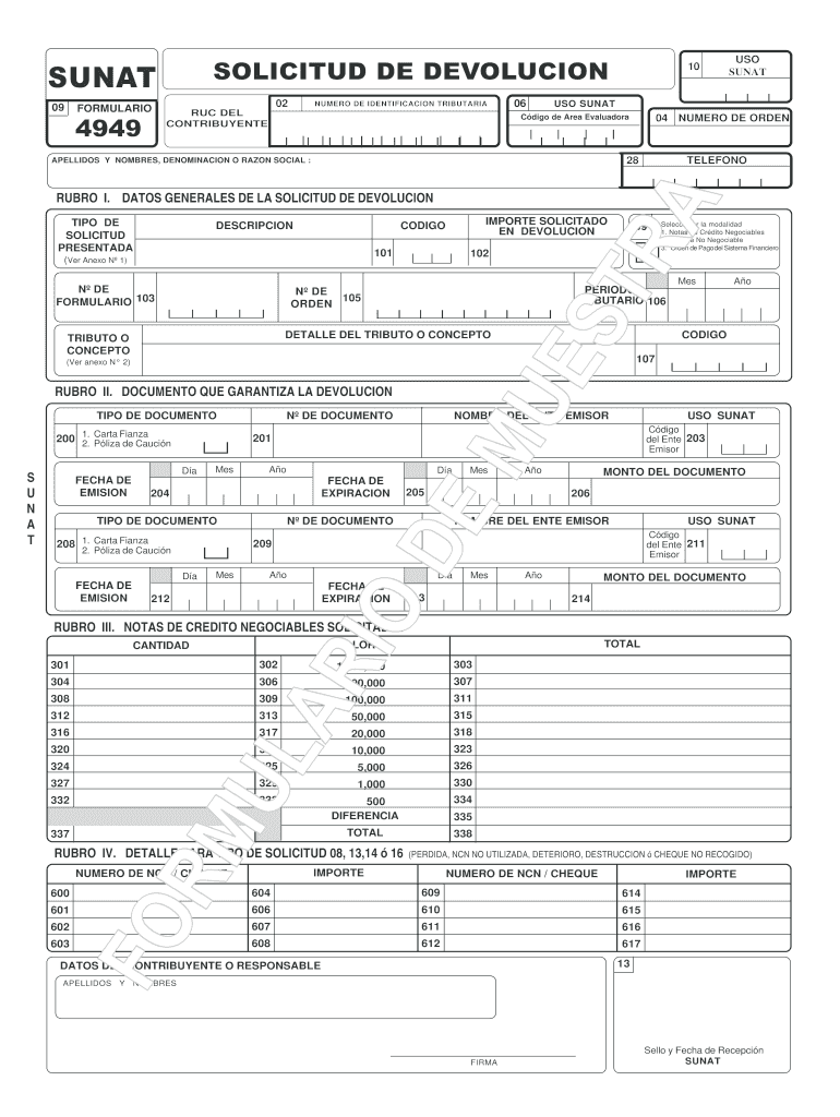 Formulario 4949