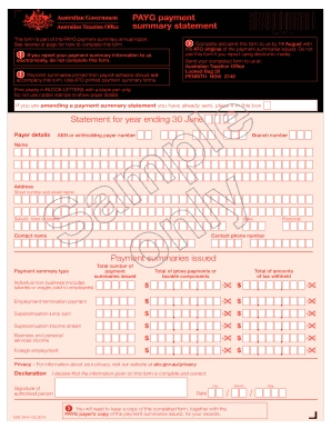 Payg withholding payment summary annual report