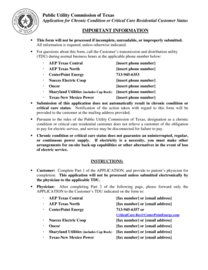 Centerpoint Critical Care Form