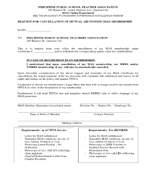 Ppsta Withdrawal Form