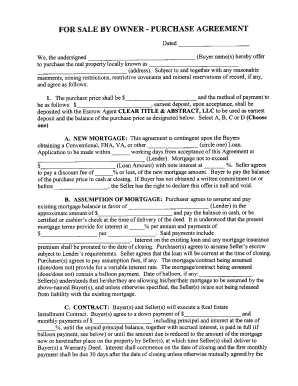 Simple Property Purchase Sales Agreement Template