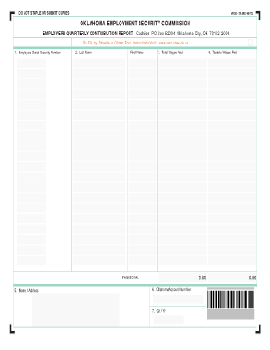 Oklahoma Woes3a Employment Commission Online  Form