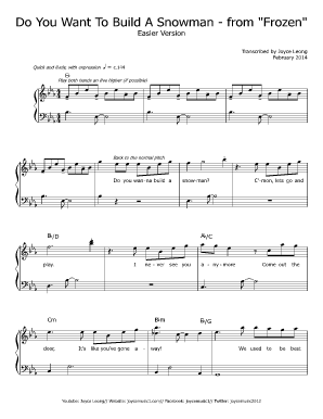 Let it Go Piano Sheet Music Intermediate  Form
