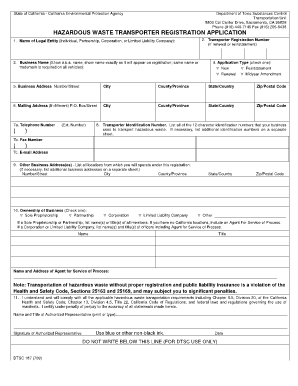 State of California California Environmental Protection Agency Dtsc Ca  Form