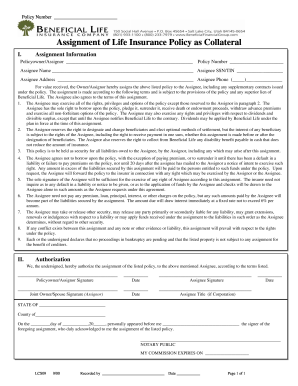 assignee and assignment of insurance