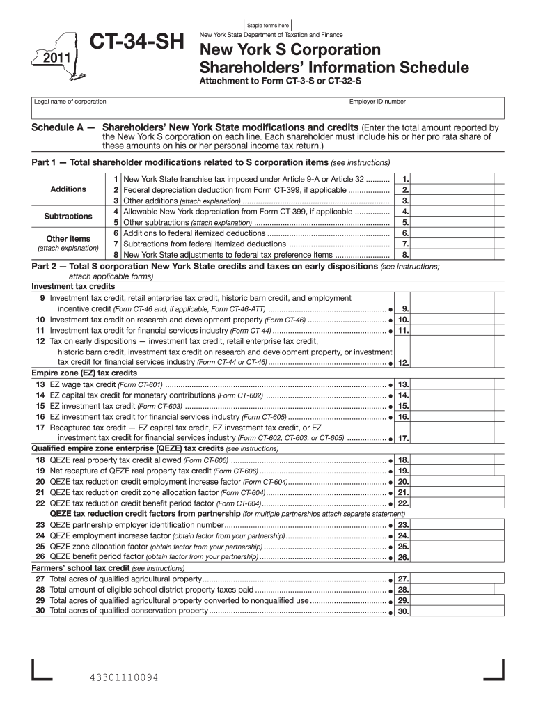  Ct 34sh Form 2020