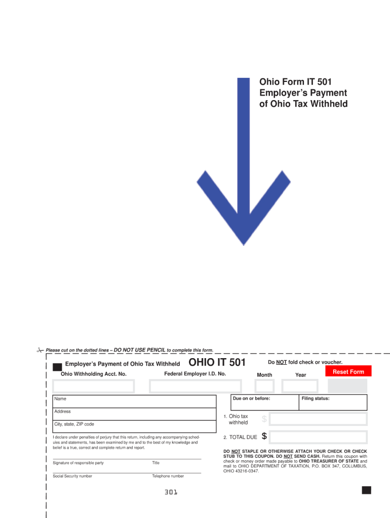 Ohio it 501  Form