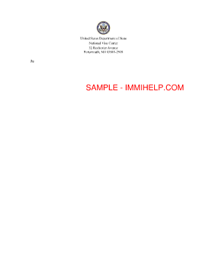 Nvc Interview Letter Sample  Form