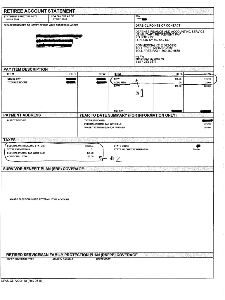 Get and Sign Dfas Cl 7220 148  Form