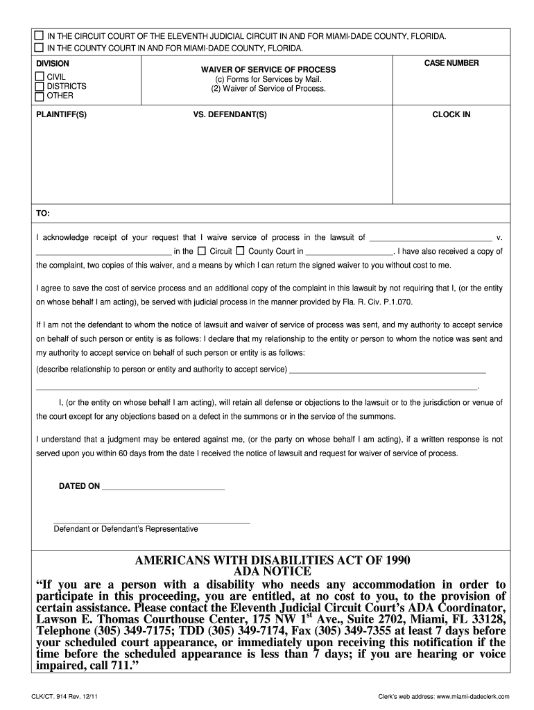 Waiver of Prosecution Form Florida