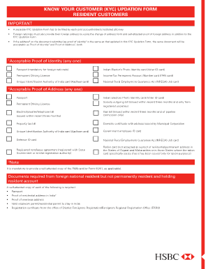 Hsbc Safeguard Kyc Form