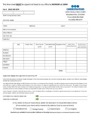 Woodland Hills Career Strategies Staffing  Form