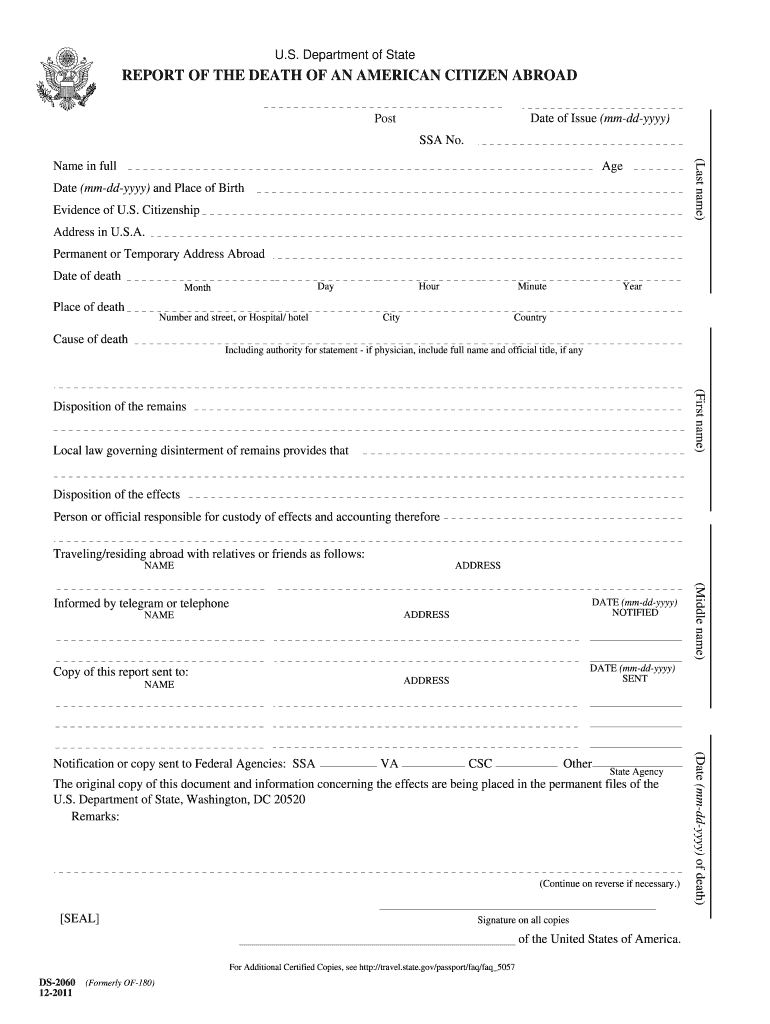  Ds 2060 Instructions  Form 2011