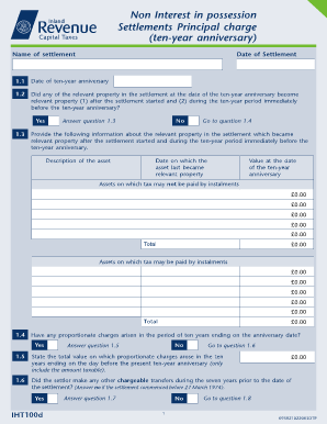 Iht100d  Form