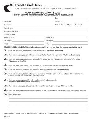 1199 Reconsideration Form