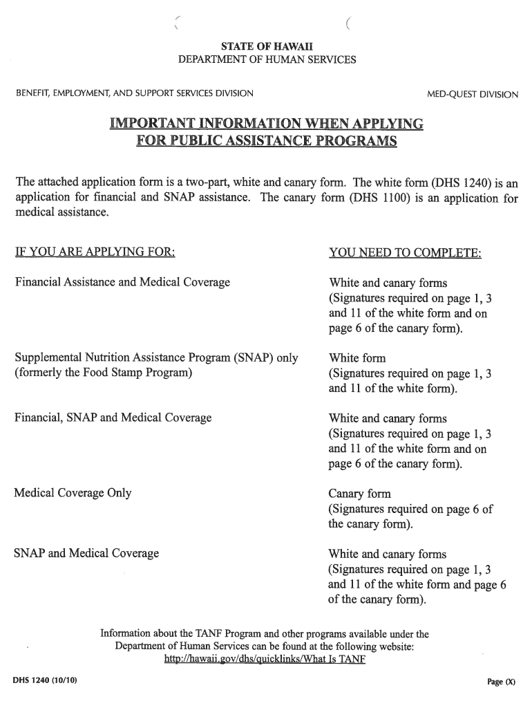  Med Quest Hawaii Application PDF 2010