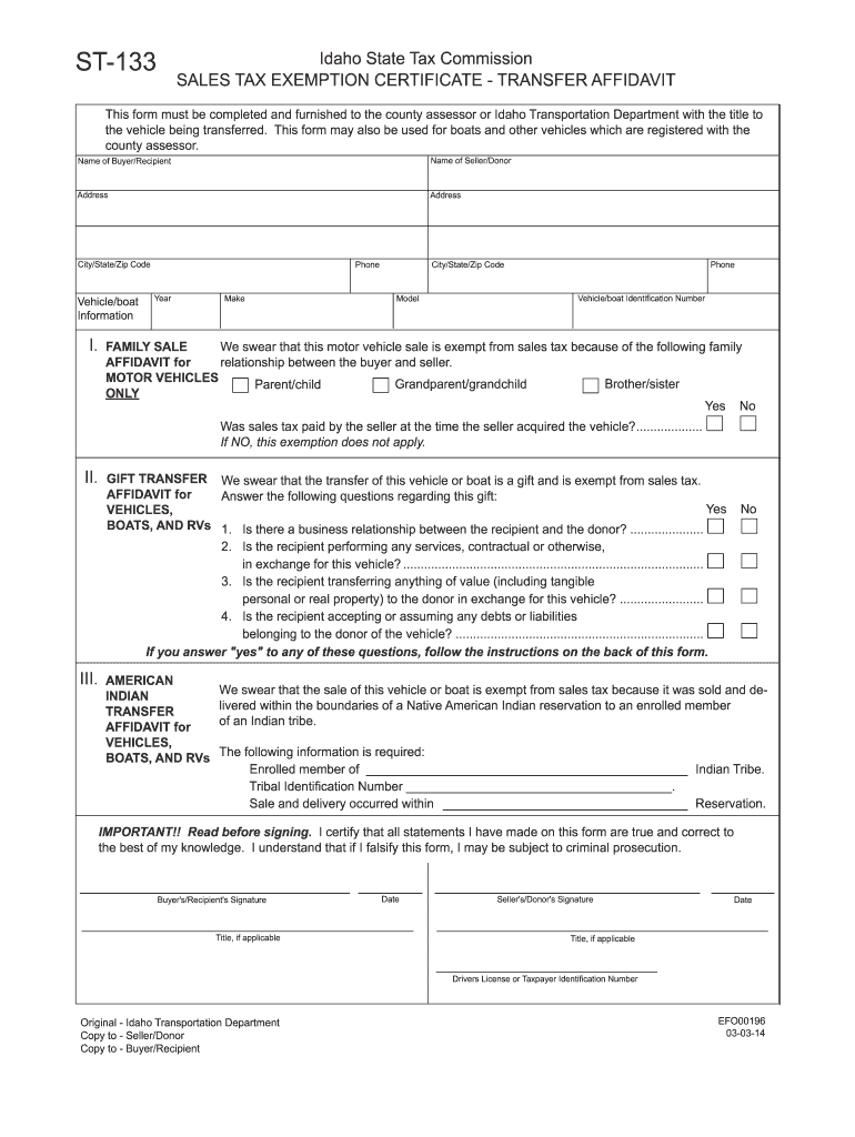  Idaho Sales Tax 2014