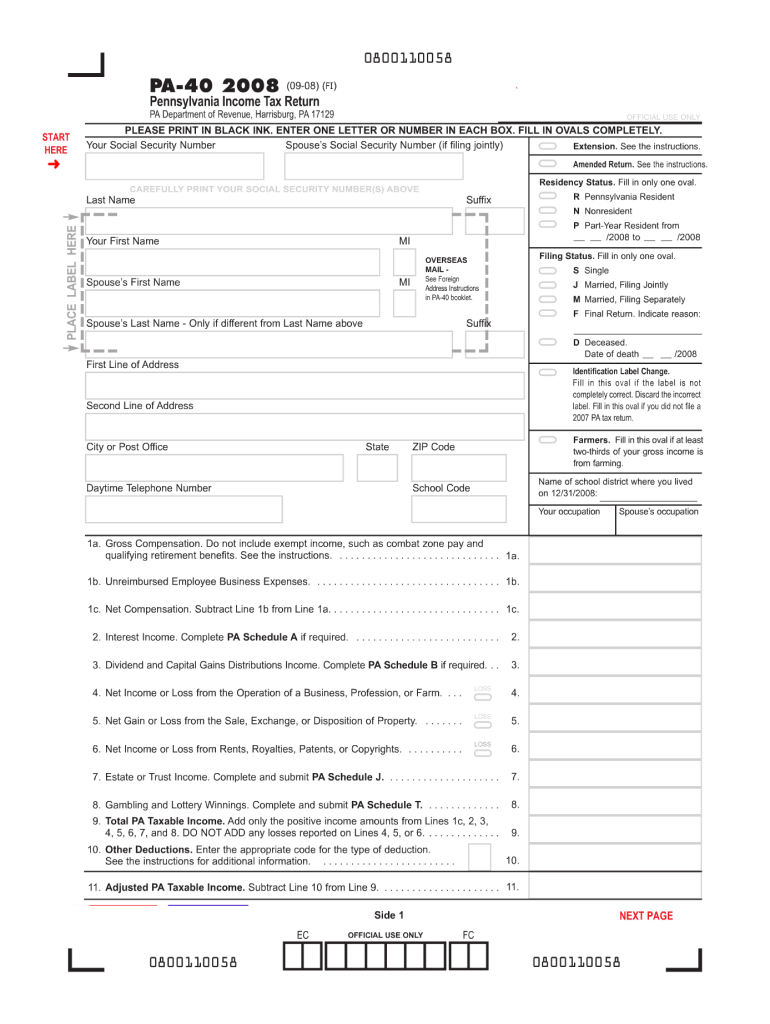  Pa 40 Form 2019