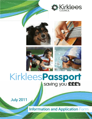 Kirklees Passport  Form
