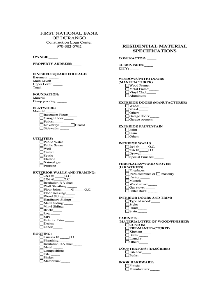  Residential Material 2007-2024