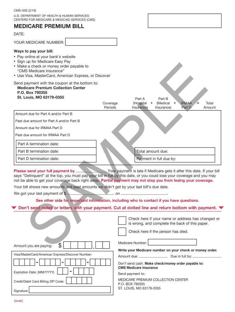 Cms 500 Form