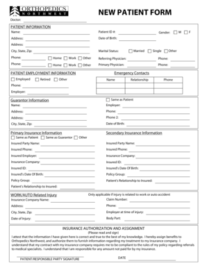 Patient Profile Form