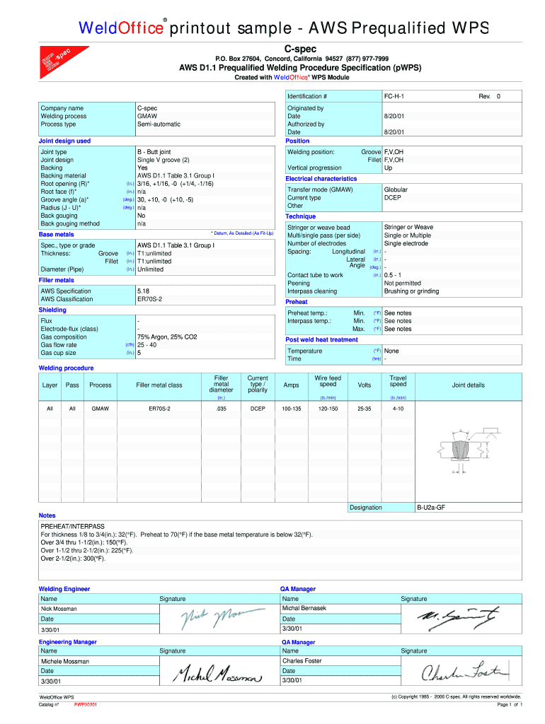 Aws D1 2 Wps Form