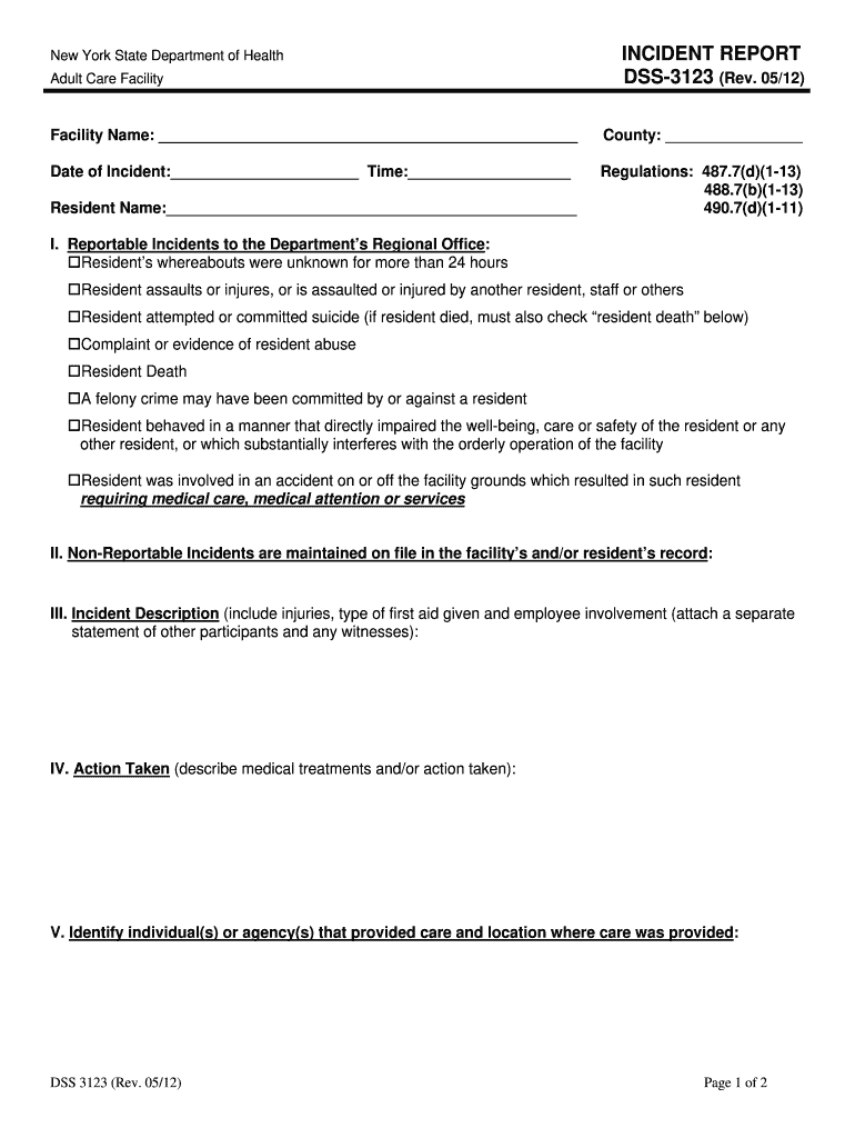  Dss 3123 Fillable Form 2012-2024