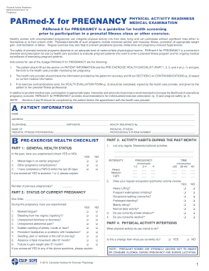 Parmed X for Pregnancy Form - Fill Out and Sign Printable PDF Template |  signNow