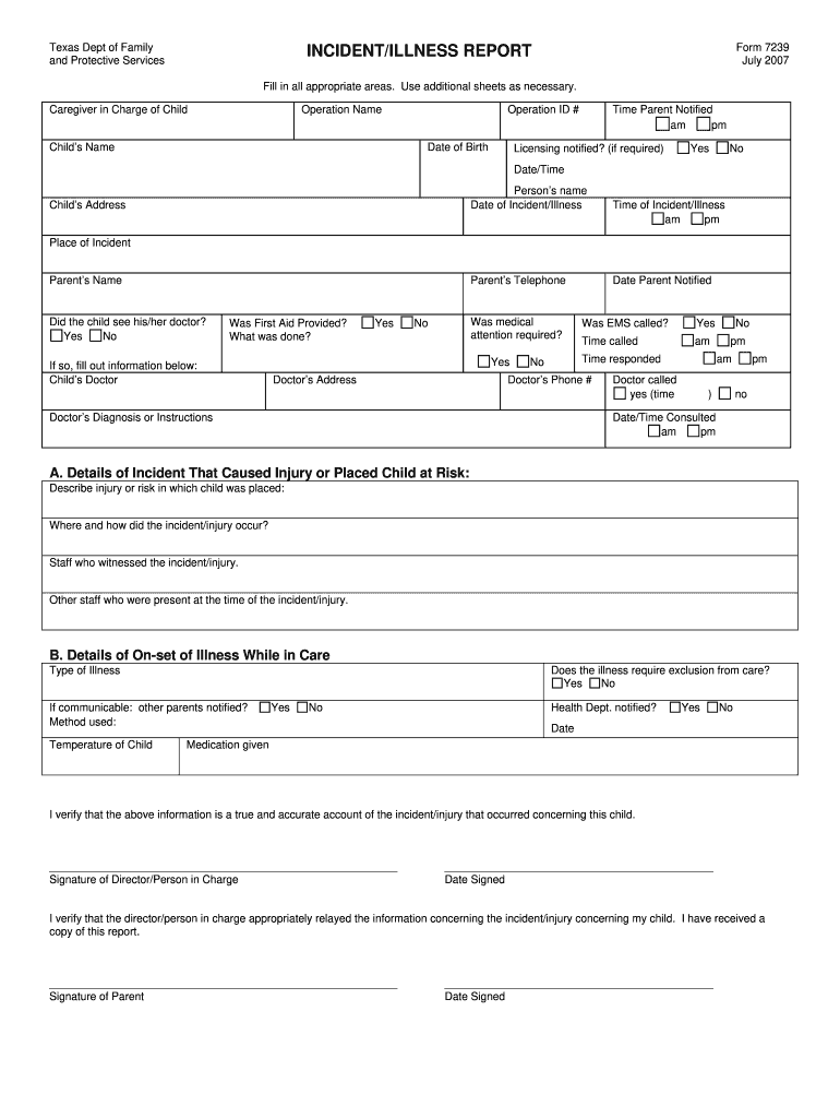  Incident Report Bollinger ASA Insurance 2007