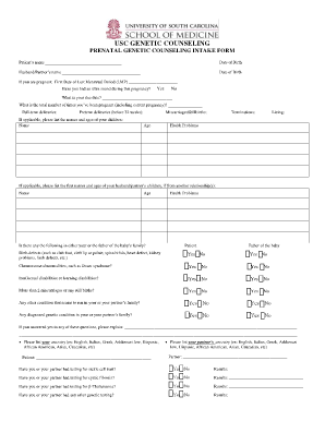 Counseling Office Intake Form