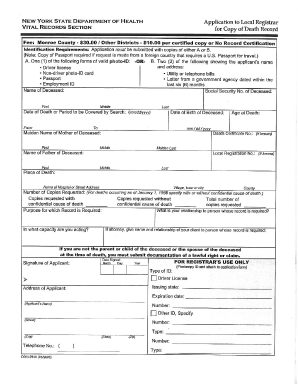 Birth, Death, Marriage &amp;amp; Divorce Records New York State  Form