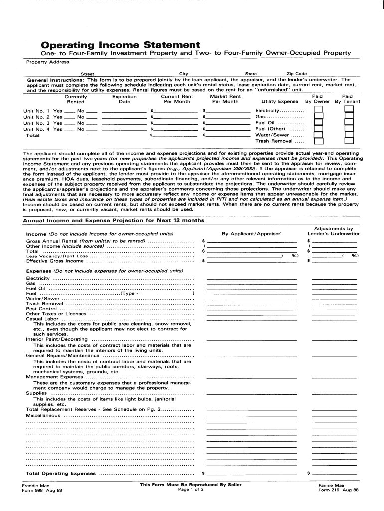 Freddie Mac Form 998