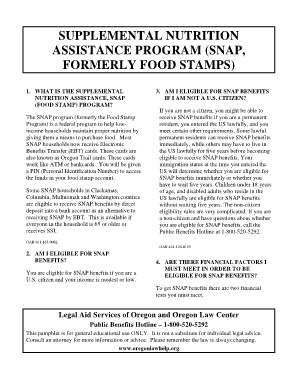 How to Report Changes to Food Stamps Online Oregon  Form