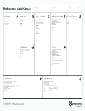 Business Model Canvas Template  Form