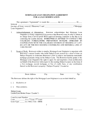 Modification Agreement Sample  Form