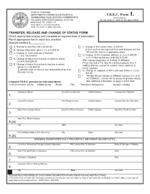 TREC Form 1 TN Gov Tn