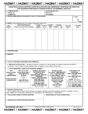  Dd Form 836 2007-2024