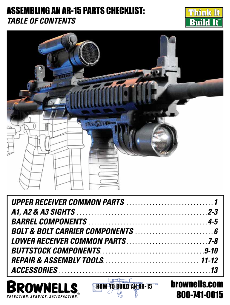 Ar 15 Exploded Parts Diagram PDF  Form