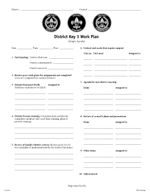 District Key 3 Work Plan Seqbsa  Form