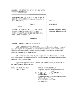 Civil Complaint Example  Form