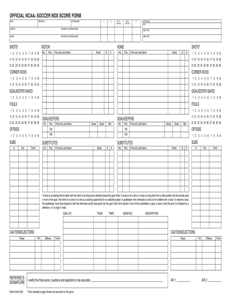  Soccer Stats Sheet 2005-2024