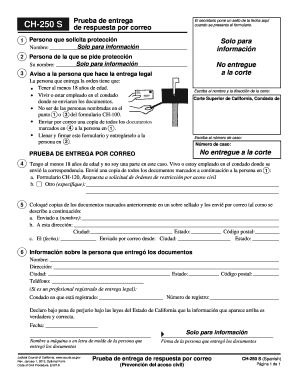 Ch 250 S  Form