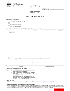 Form 10 Bc