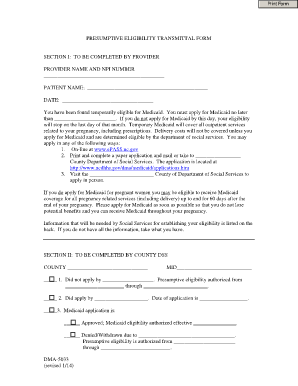 Dma 5033  Form