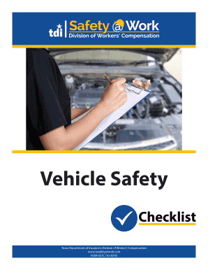  Vehicle Checklist 2008