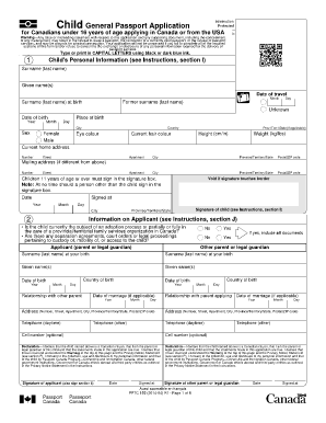 Passport Application Canada  Form