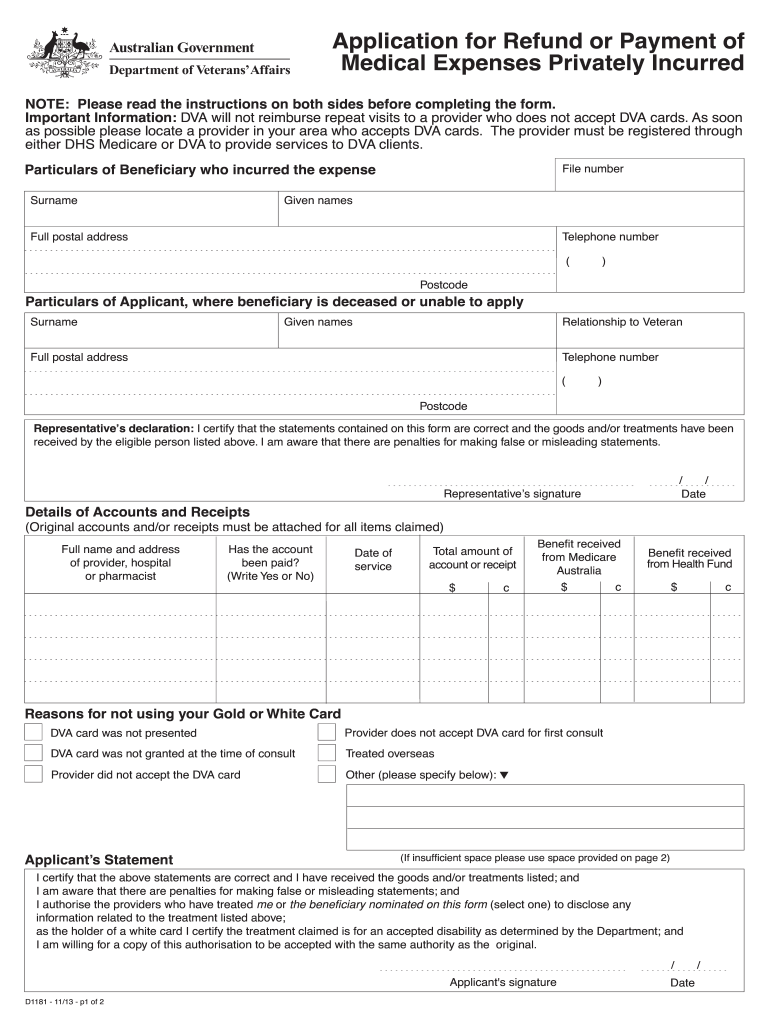  Dva Forms D1181 2013