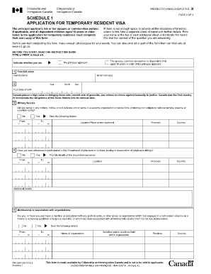 Schedule a Form Canada